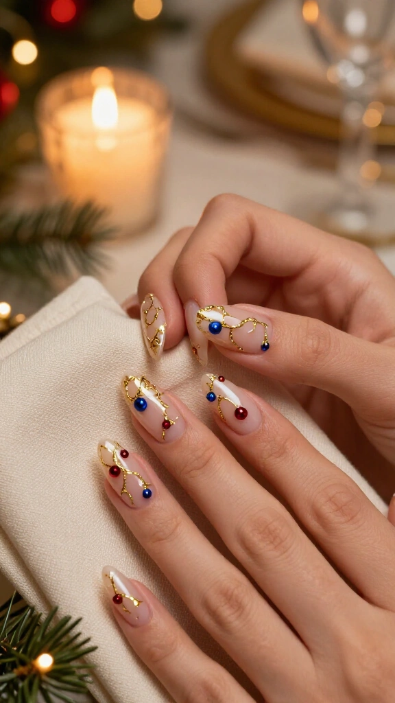 Shimmering Gold Wire Strands