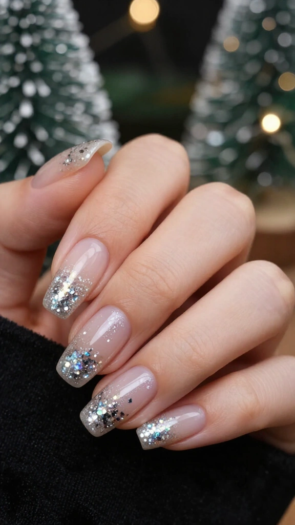 Holographic Silver Tinsel Droplets