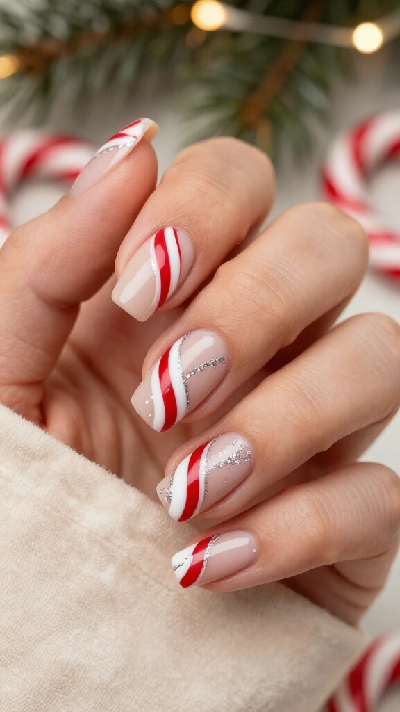 Peppermint Ribbon Swirls