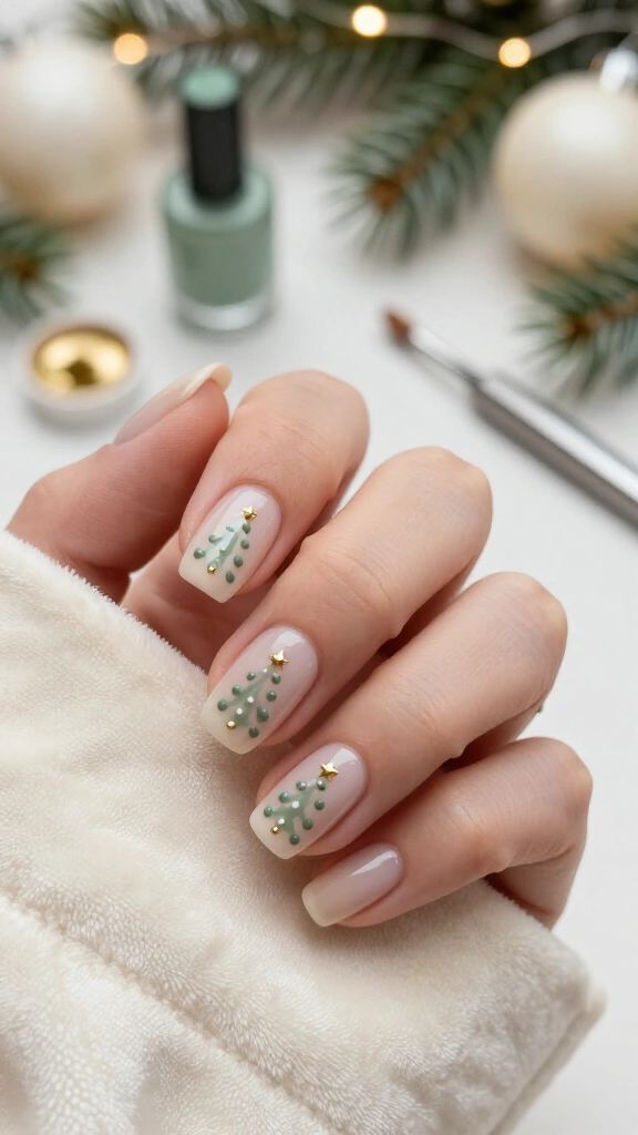 Minimalist Dot Matrix Trees