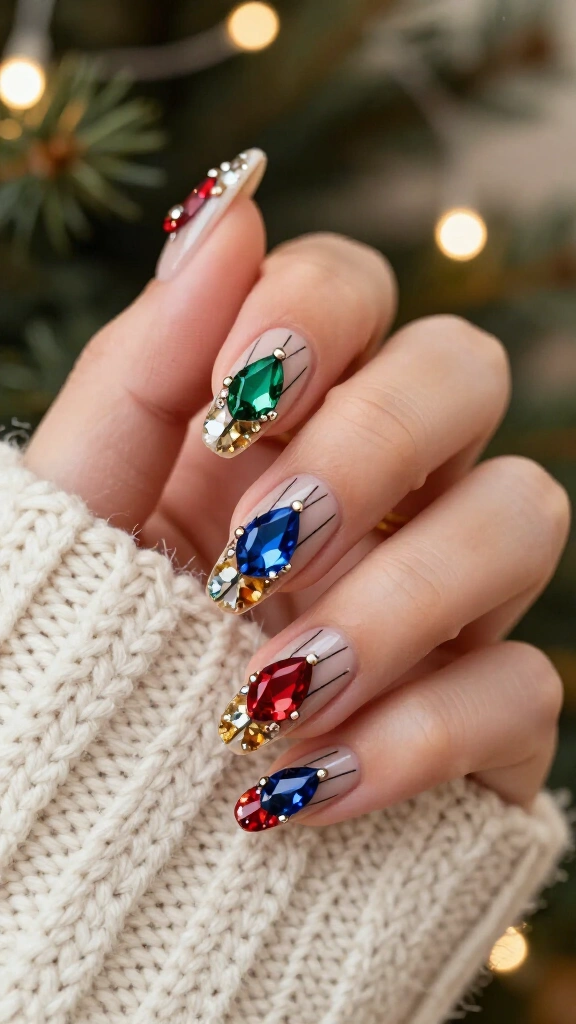 3D Textured Gemstone Lights