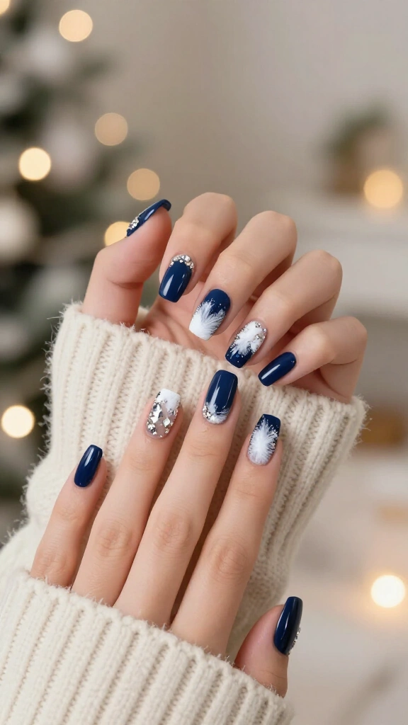 Midnight Blue Snow Drift