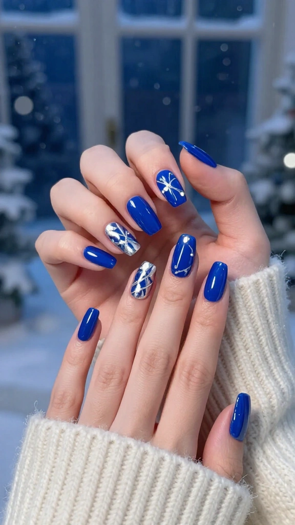Electric Blue Winter Lights