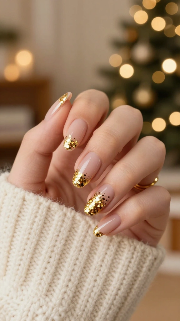 Chunky Gold Confetti Topper