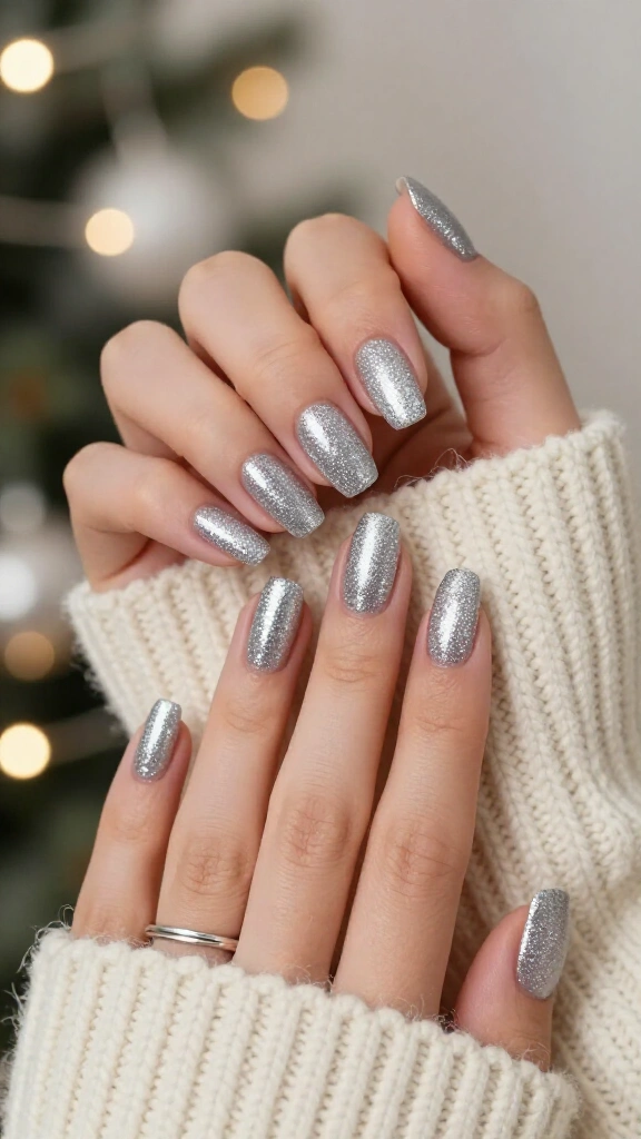 Silver Tinsel Micro-Shimmer