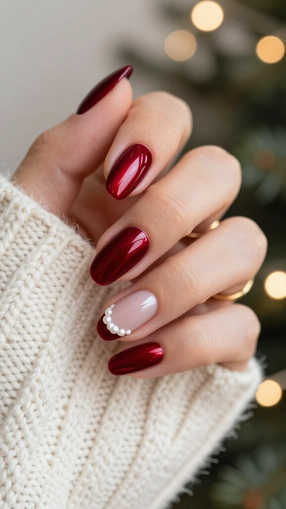 Ruby Chrome with Pearl White Accents