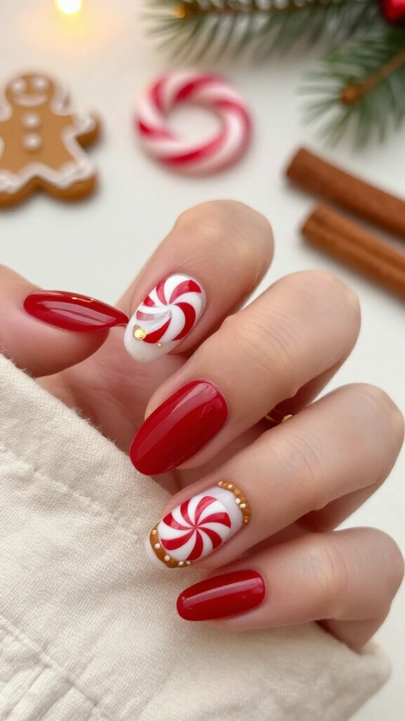 Gingerbread and Peppermint Accents