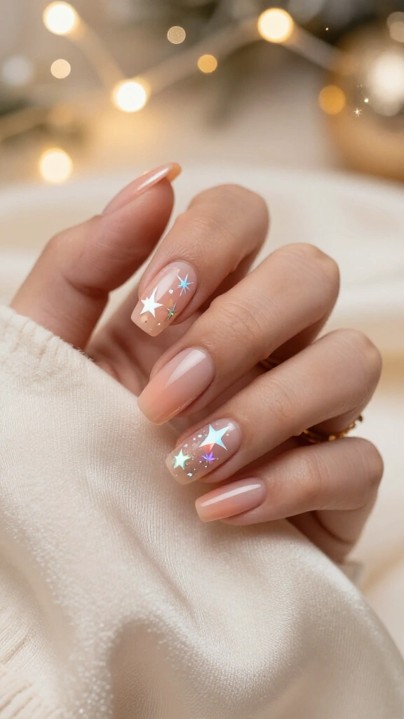 Barely-There Nude with Starburst Decals