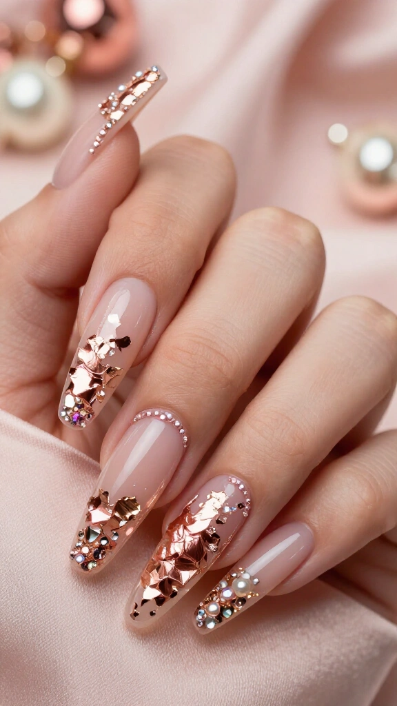 Rose Gold Foil & Bling Overload