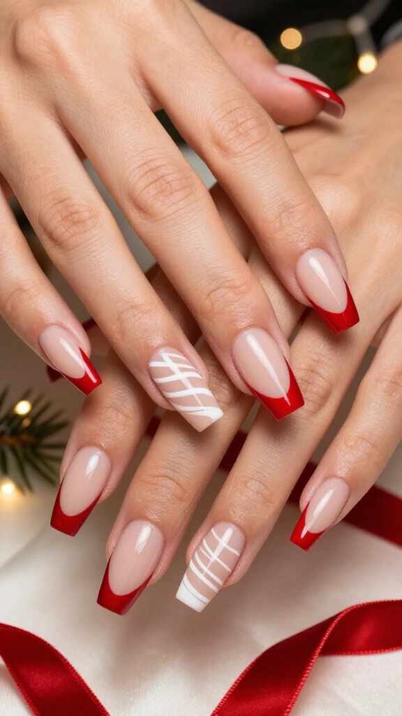 Nude Cut-Out Negative Space French