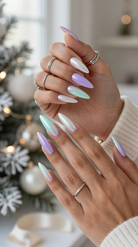 Iridescent Opal Glaze Stilettos