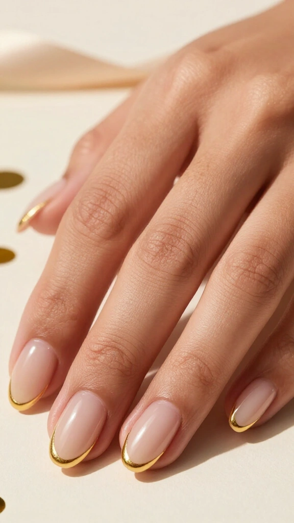Gilded Edge Minimalist Contours