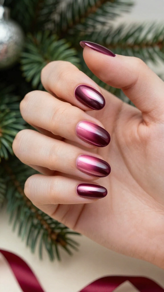 Deep Cranberry Chrome Aura