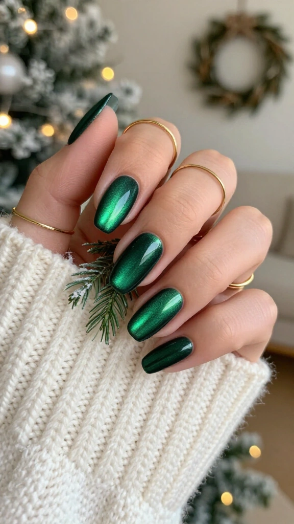 Forest Green Chrome Velvet Mix