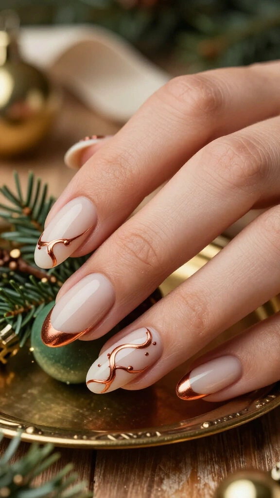 Vintage Copper Garland Lines