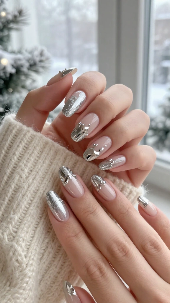Silver Drip Holiday Chrome