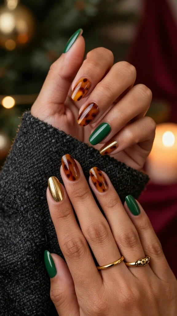 Tortoiseshell & Pine Green Split