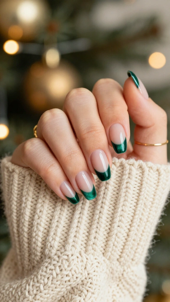 Emerald Green Velvet French