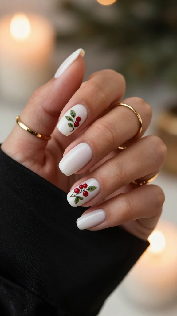 Minimalist Mistletoe Sprigs