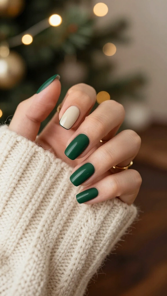 Matte Forest Green & Glossy French