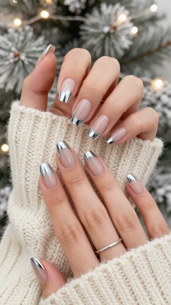 Frosted Silver Chrome French