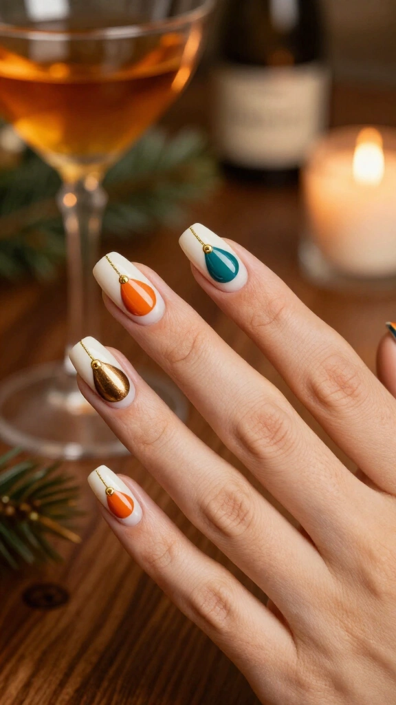 Abstract Retro Bauble Ornaments