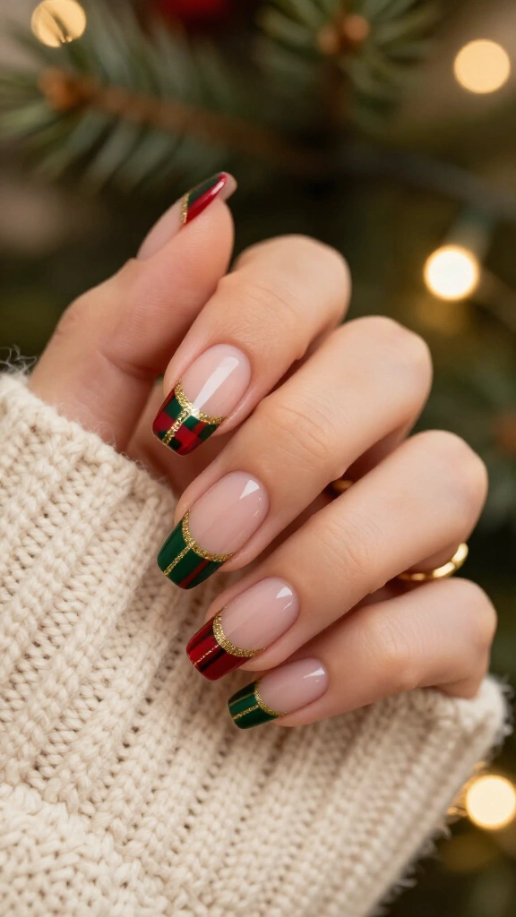 Classic Tartan Plaid Tips