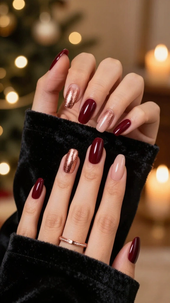 Rich Burgundy Split French