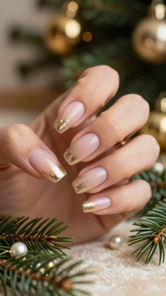 Sparkling Champagne Ombré French