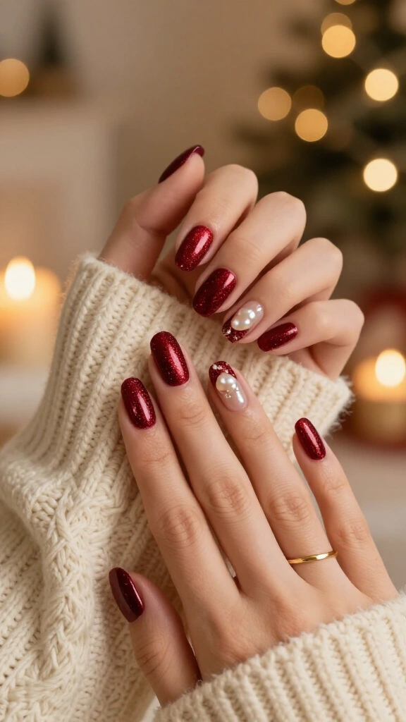 Frosted Cranberry Shimmer