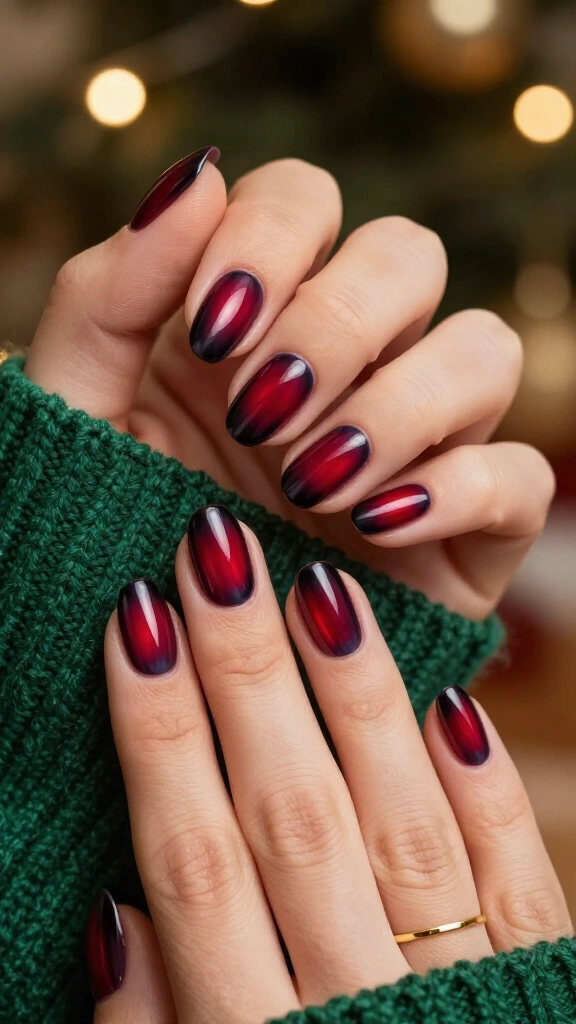 Blood-Red Aura Nails