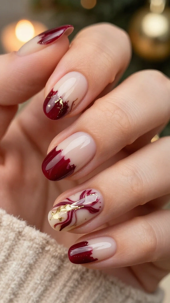 Spiced Wine and Cream Marble