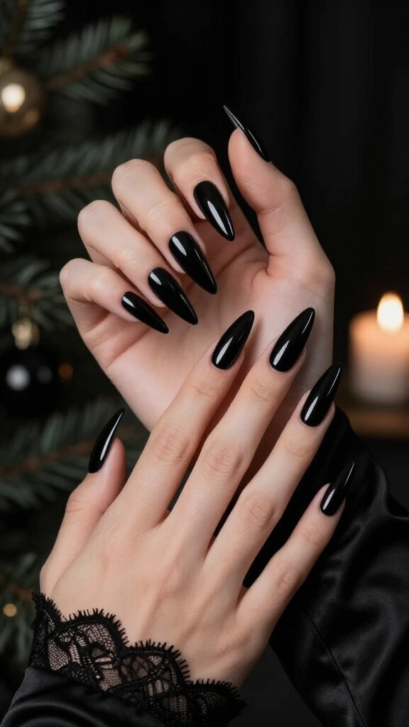 Morticia Addams Pointy Stilettos