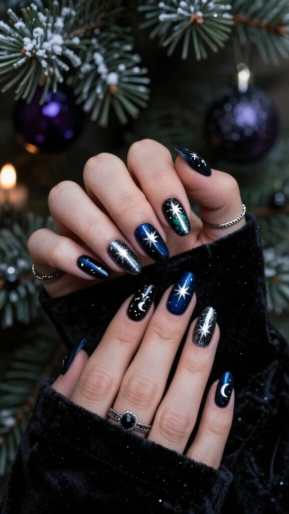 Midnight Blue Astral Stars