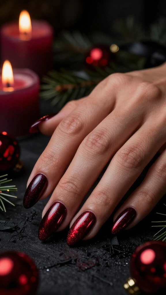 Ruby Red Cat-Eye Shimmer