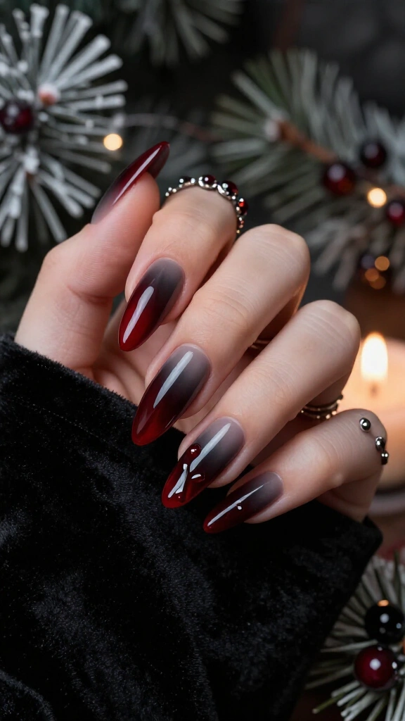 Dripping Blood-Red Glaze