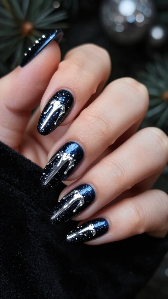 Onyx Sparkle Icicles