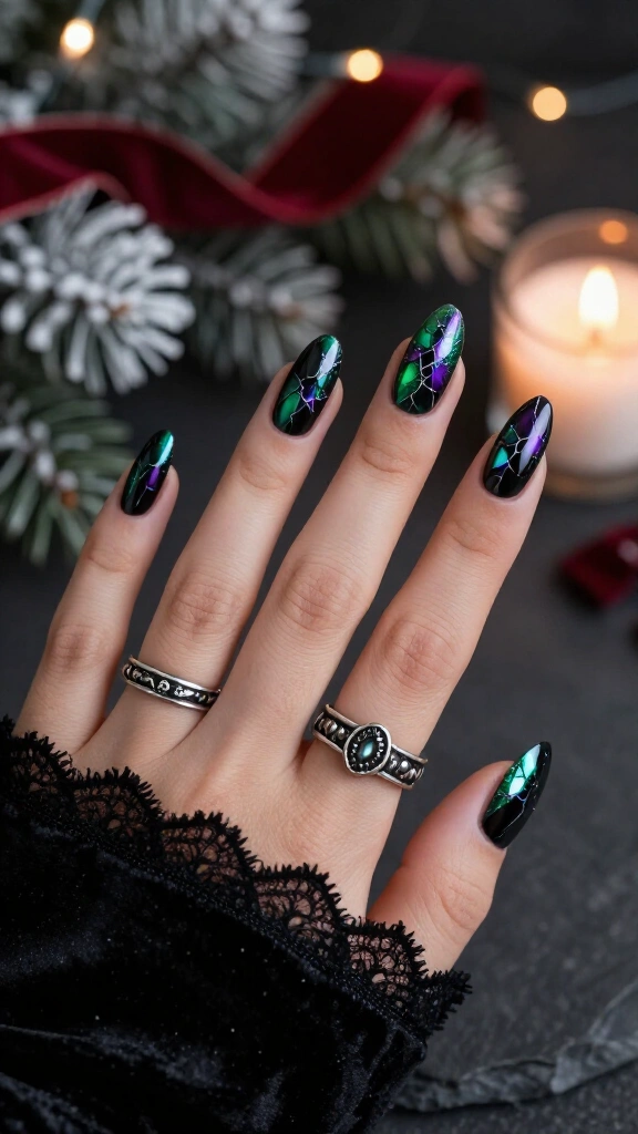 Cracked Glass Obsidian Shards