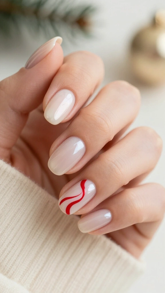 Glazed Peppermint Ribbon Slit