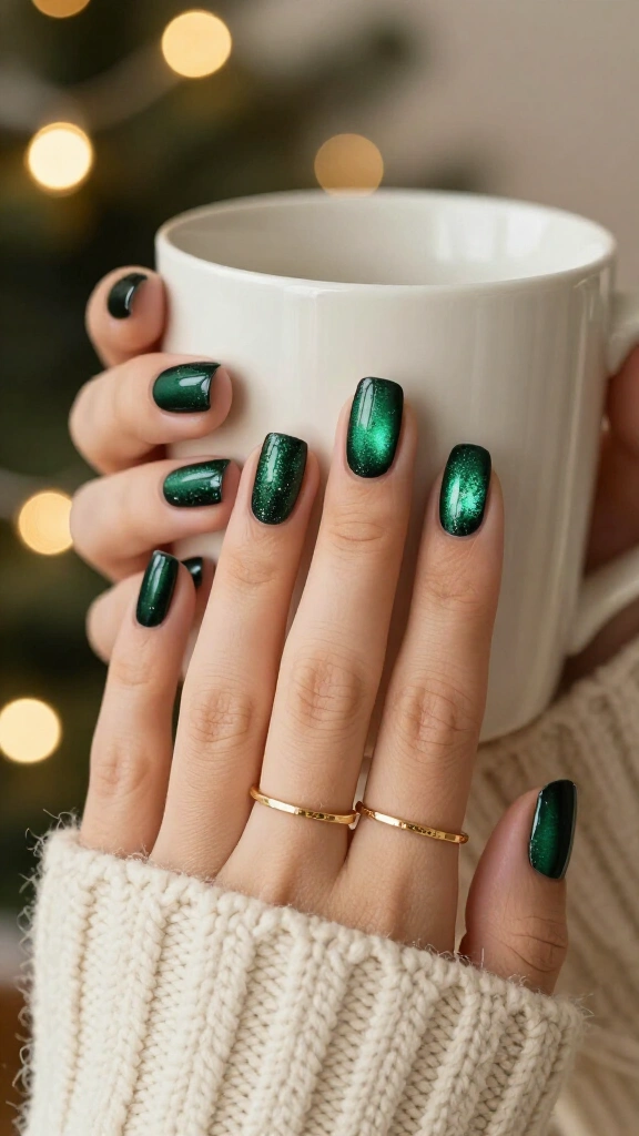 Emerald Velvet Cat-Eye