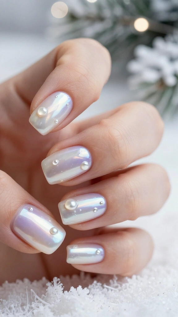 Frosted Pearl Drops