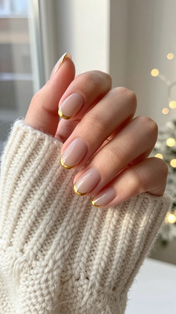 Warm Honey Gold Negative Space