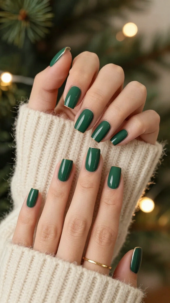 Matte Forest Green with Glossy Tips