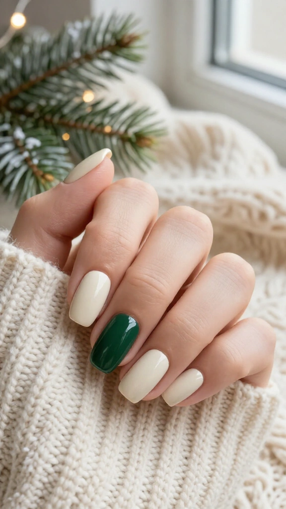Evergreen Accent Nail
