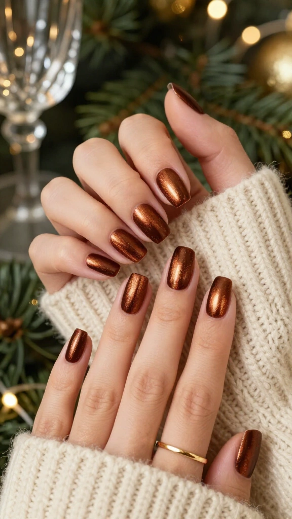 Burnished Bronze Metallic Velvet