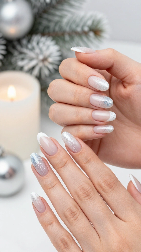 Frosted French tips