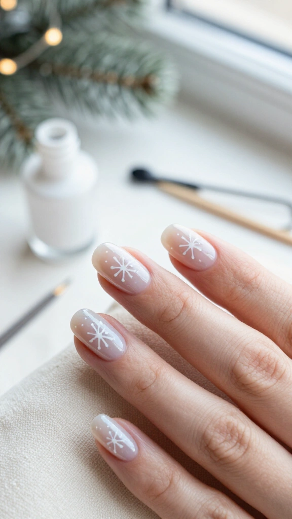 Barely-There Snowflake Dots