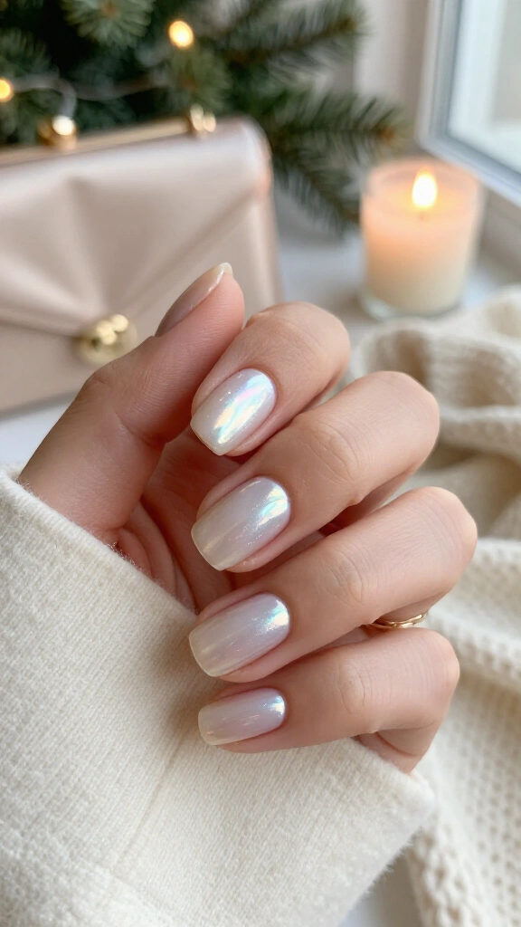 Iridescent Oyster Shell Shimmer