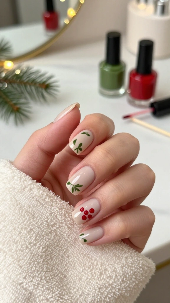 Mistletoe Dotting Art