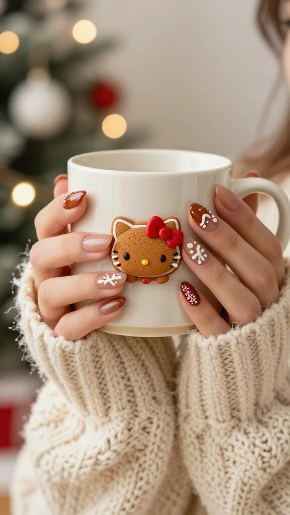 3D Sculpted Gingerbread Kitty